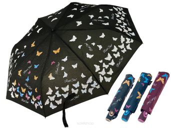 PARASOL SKŁADANY AUTOMAT MOTYL ZMIENIA KOLOR 0755