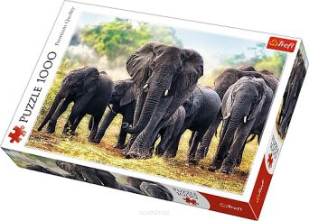 TREFL PUZZLE 1000 AFRYKAŃSKIE SŁONIE 4424 NN