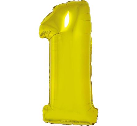 BALON FOLIOWY CYFRA 1 ZŁOTA 92 CM [5] 2245