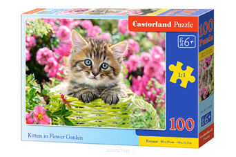 CASTOR PUZZLE 100 KITTEN IN FLOWER GARDEN 1039