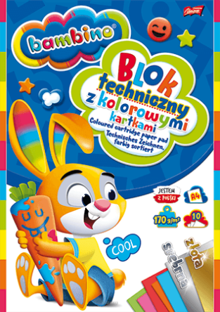 BLOK TECHNICZNY A4 KOLOR BAMBINO 10K 3608 NN