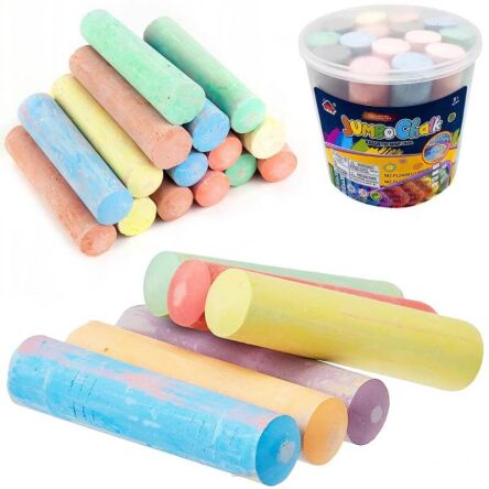 KREDA CHODNIKOWA JUMBO 15 KOL. PUDEŁ 12X11 CM 3627