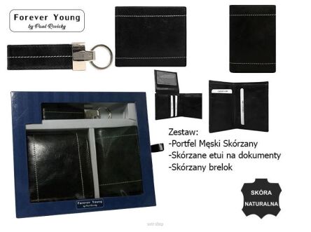 ZESTAW SKÓRZANY PORTFEL ETUI BRE ZECAV-03 5520 NN