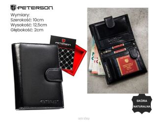 PORTFEL MĘSKI SKÓRA PTN N4L-NGV BLACK 1474 NN