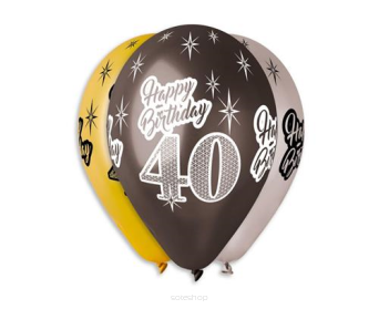 BALONY PREMIUM HAPPY BIRTHDAY 40 METAL (6) 6902