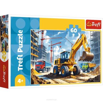 TREFL PUZZLE 60 TRAKTOR KOPARKO - ŁADOWARKA 4069 N