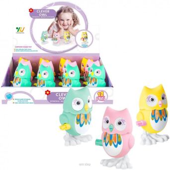 NAKRĘCANKA SOWA PASTEL 10 CM (12) 4472