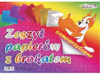 ZESZYT PAPIERÓW BROKAT B5/10 SAMOPRZYLEPN [10] 389