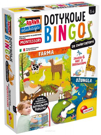 MONTESSORI DOTYKOWE BINGO ZE ZWIERZĘTAMI 5935