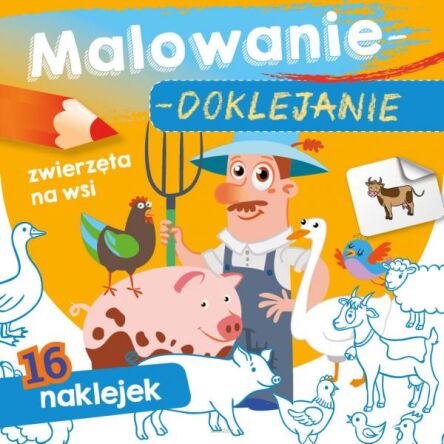 MALOWANIE DOKLEJANIE ZWIERZĘTA NA WSI 1108