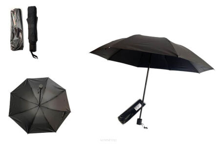 PARASOL SKŁADANY CZARNY 3246