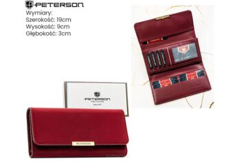 PORTFEL DAMSKI EKO PTN 006-THU BORDO 9150 NN