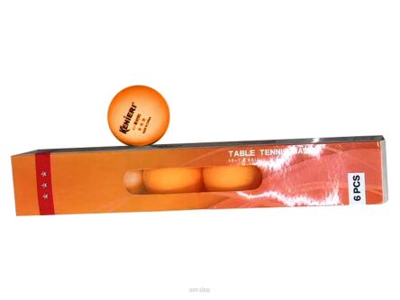 PIŁKI DO PING PONG POMARAŃCZOWE 6 SZT 1696