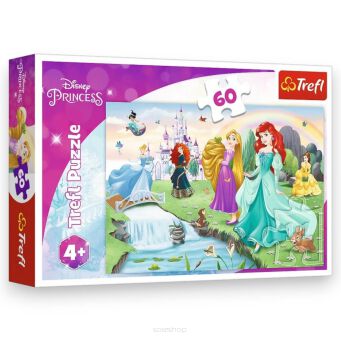 TREFL PUZZLE 60 PRINCESS POZNAJ KSIĘŻNICZKI 3611 N