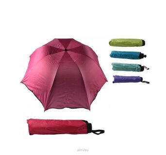 PARASOL SKŁADANY JEDNOKOLOR. DŁ. 65/24 ŚR. 96 0937