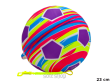 PIŁKA GUMOWA MIX WZORÓW ZE SPRĘŻYNĄ 23 CM 5140 - 2