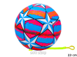 PIŁKA GUMOWA MIX WZORÓW ZE SPRĘŻYNĄ 23 CM 5140 - 3
