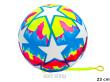 PIŁKA GUMOWA MIX WZORÓW ZE SPRĘŻYNĄ 23 CM 5140 - 4