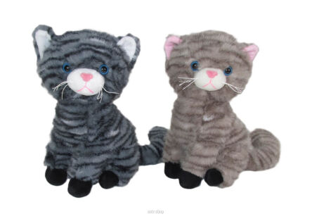 PLUSZ KOT SIEDZĄCY W PASKI Z DŹW. 25 CM 1580