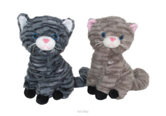 PLUSZ KOT SIEDZĄCY W PASKI Z DŹW. 25 CM 1580