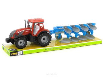 TRAKTOR + MASZYNA ROLNICZA 44X11 CM 6602