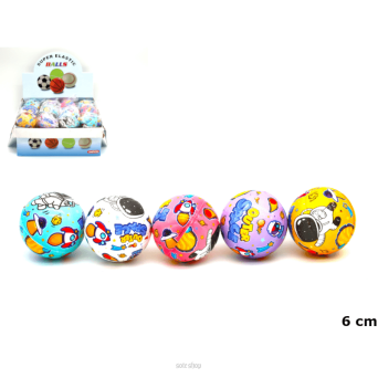 PIŁKA SUPER ODBIJA SIĘ KOSMOS 6 CM (24) 5591