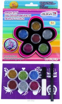 BROKAT DO DEKOROWANIA TWARZY I CIAŁA 6 KOL 6806 NN