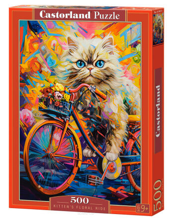 CASTOR PUZZLE 500 KITTEN'S FLORAL RIDE 4015