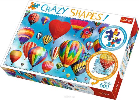 TREFL PUZZLE 600 CRAZY SHAPES KOLOROWE BALONY NN