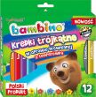 KREDKI OŁ TRÓJ GRUBE 12 KOL + TEMP BAMBINO 2892 NN - 2