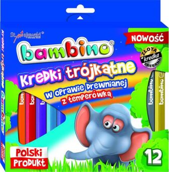 KREDKI OŁ TRÓJ GRUBE 12 KOL + TEMP BAMBINO 2892 NN