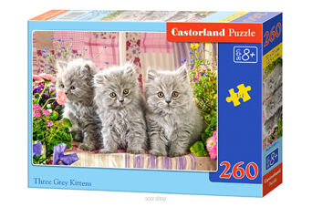CASTOR PUZZLE 260 THREE GREY KITTENS 7491
