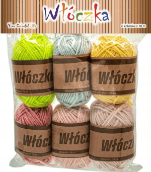 WŁÓCZKA 38 M 6 KOL PASTEL ALIGA 9427 NN