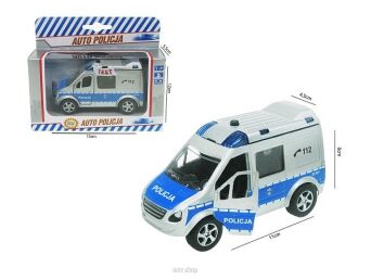 AUTO POLICJA 11 CM Z GŁOSEM PUDEŁKO 15 CM 0992