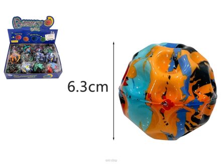 PIŁKA MIĘKKA PIANKOWA BOUNCY 6,3 CM (12) 2514