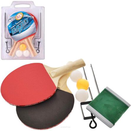ZESTAW DO PING PONG 2 PALETKI SIATKA 32X24 5016