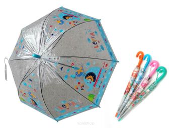 PARASOL DZIECIĘCY MIX 4 WZORY DŁ. 66 CM 6254