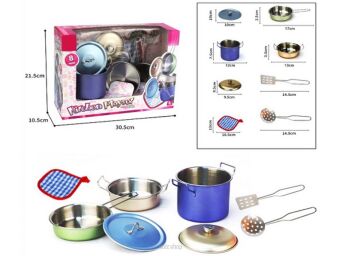 ZESTAW KUCHENNY METAL 8 EL. 30X21 CM 7063