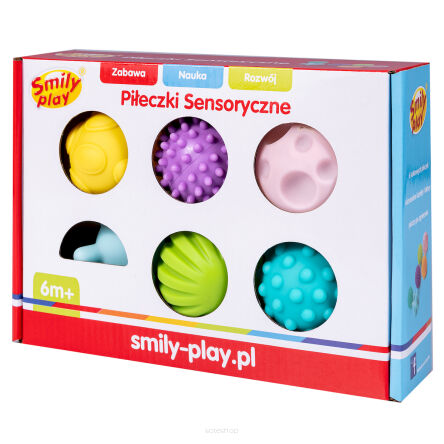 SMILY PIŁECZKI SENSORYCZNE 6 SZTUK 3992 NN