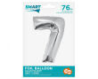 BALON FOLIOWY SMART CYFRA 7 SREBRNA 76 CM [5] 5151 - 2