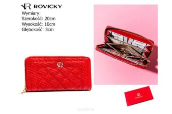 PORTFEL DAMSKI PIÓRNIK R-PRK-03-D2 RED 3075 NN