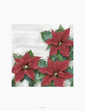 SERWETKI GWIAZDA BETLEJEMSKA 33x33 CM (20) 8773