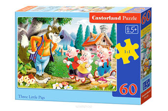 CASTOR PUZZLE 60 THREE LITTLE PIGS 6519