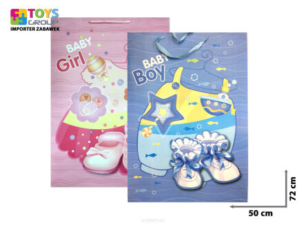 SALE! TOREBKA PREZENTOWA BABY 50X72 CM 4675