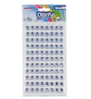 DŻETY SAMOPRZYLEPNE 8 MM SREBRNE 88 SZT 4547
