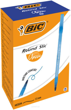 DŁUGOPIS BIC ROUND STICK SIMPLY NIEB [60] 6378 NN