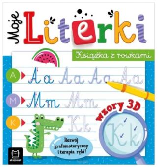 MOJE LITERKI KSIĄŻKA Z ROWKAMI 3D 0768