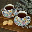 FILIŻANKI ZE SPODKAMI FOLK ŁOWIC 250 ML 2 SZT 6440 - 2