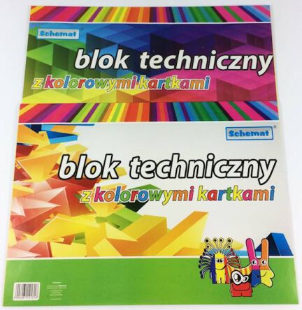 BLOK TECHNICZNY A4 KOLOR [10] 1165 6795