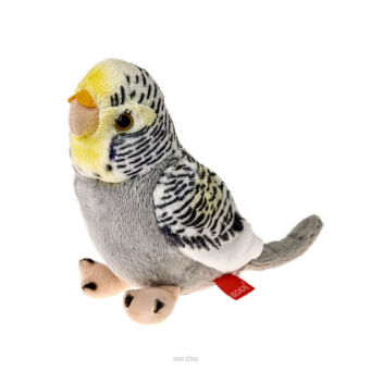 PLUSZ PAPUGA FALISTA SZARA 13 CM 3797 NN